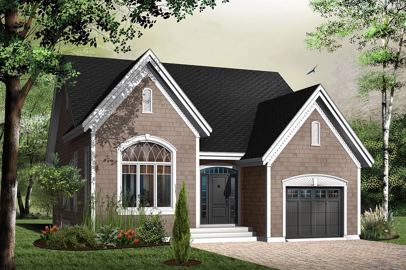 Architectural House Design - Traditional Exterior - Front Elevation Plan #23-786