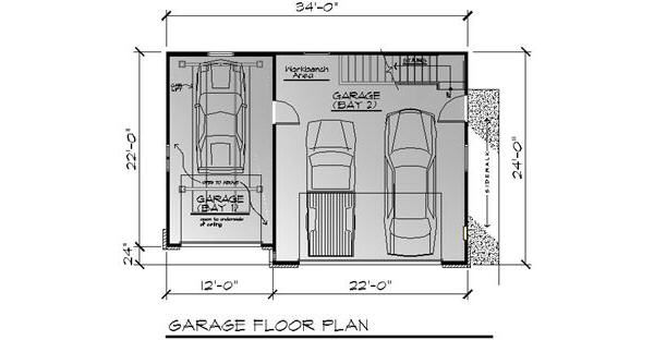 Traditional Floor Plan - Lower Floor Plan #123-107