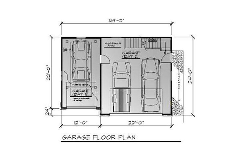 Dream House Plan - Floor Plan - Lower Floor for Traditional House Plan #123-107, 0 bath