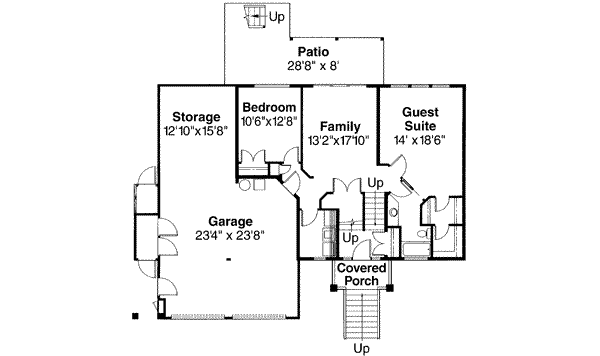 House Plan Design - Floor Plan - Main Floor Plan #124-328