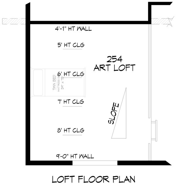 Dream House Plan - Contemporary Floor Plan - Upper Floor Plan #932-1260