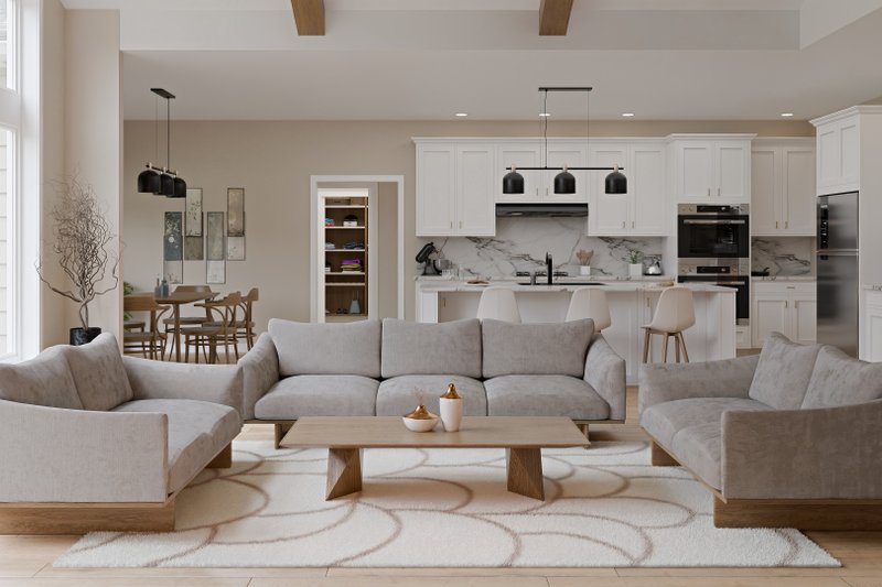 Dream House Plan - Interior - Family Room 1 for Craftsman House Plan #1089-53 - 3 bed, 2 bath