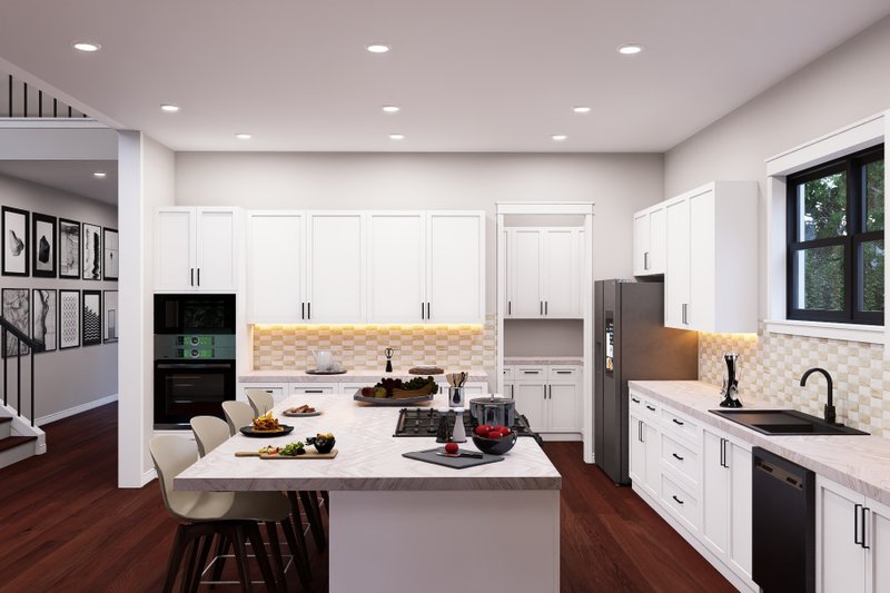 House Blueprint - Interior - Kitchen for Farmhouse House Plan #932-1434 - 5 bed, 5.5 bath