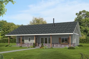 Country Exterior - Front Elevation Plan #117-991