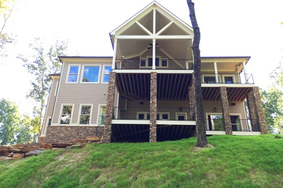 Exterior - Rear Elevation for Craftsman House Plan #437-59 - 3 bed, 2.5 bath
