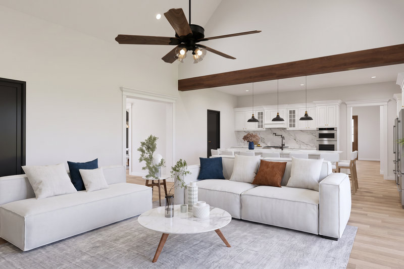 Architectural House Design - Interior - Family Room 1 for Traditional House Plan #923-519 - 4 bed, 3.5 bath