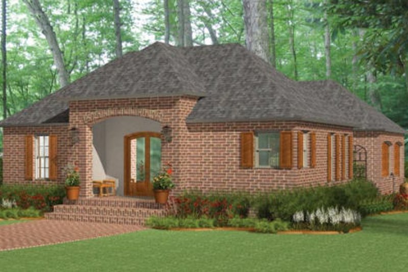 Architectural House Design - Traditional Exterior - Front Elevation Plan #406-9617