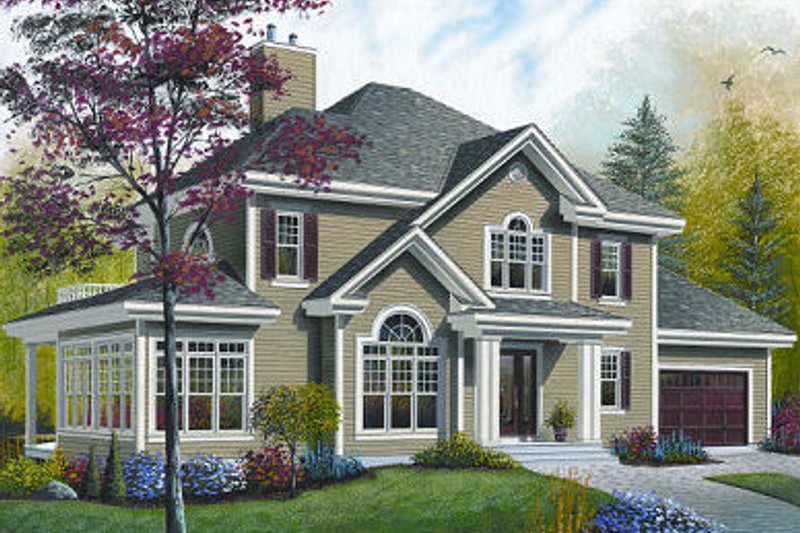 Dream House Plan - Traditional Exterior - Front Elevation Plan #23-872