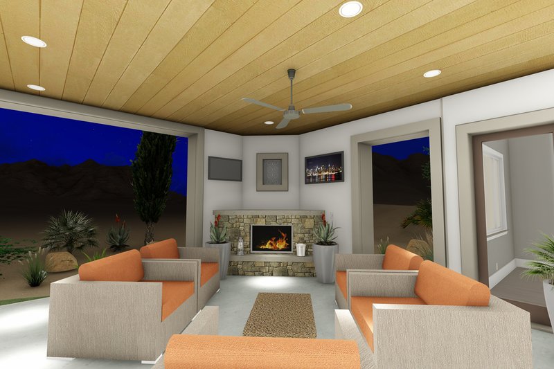Dream House Plan - Exterior - Other Elevation for Adobe / Southwestern House Plan #1069-22 - 3 bed, 3.5 bath