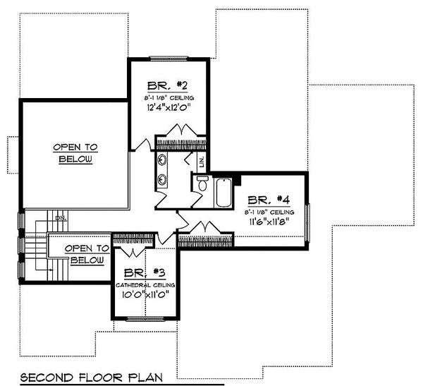Dream House Plan - Floor Plan - Upper Floor Plan #70-1104