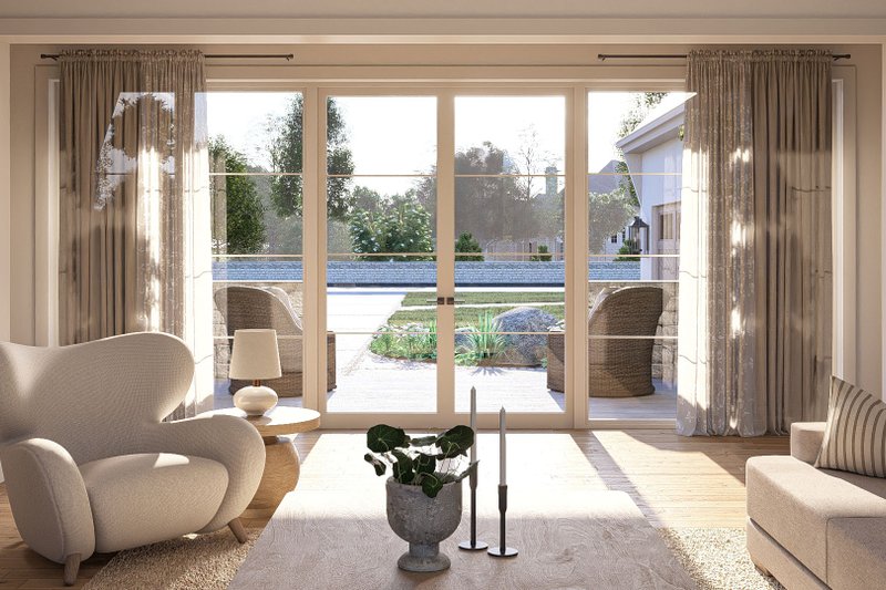 Dream House Plan - Interior - Family Room 1 for Modern House Plan #455-325 - 3 bed, 2.5 bath