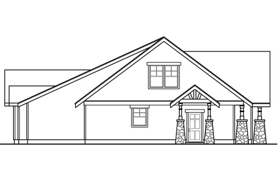 Exterior - Other Elevation for Craftsman House Plan #124-1042 - 4 bed, 4.5 bath