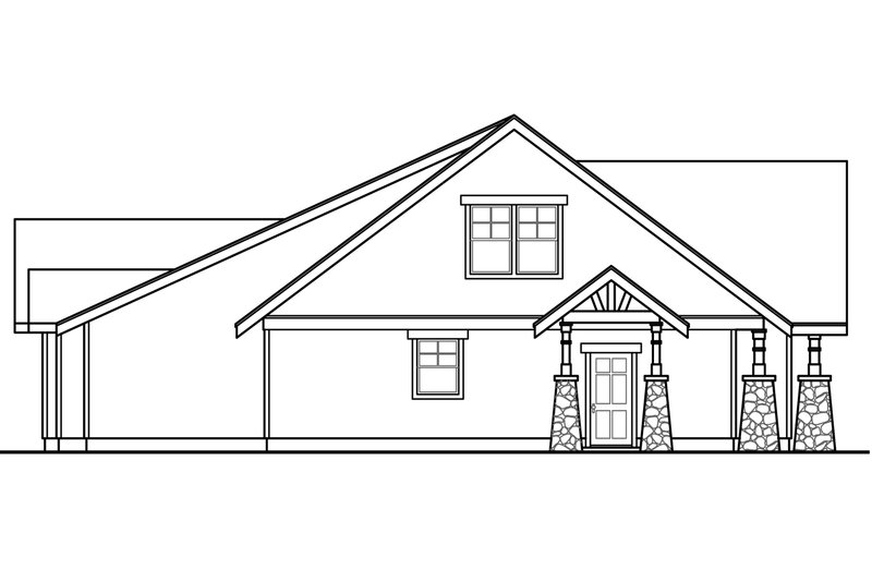 Dream House Plan - Exterior - Other Elevation for Craftsman House Plan #124-1042 - 4 bed, 4.5 bath