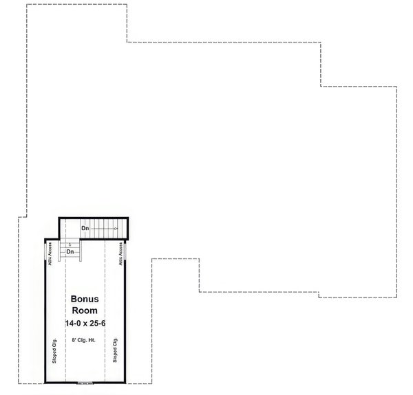House Blueprint - Farmhouse Floor Plan - Upper Floor Plan #21-549