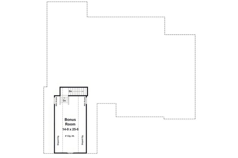House Blueprint - Floor Plan - Upper Floor for Farmhouse House Plan #21-549 - 3 bed, 2.5 bath