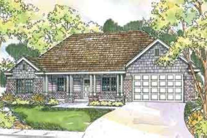 Architectural House Design - Traditional Exterior - Front Elevation Plan #124-558