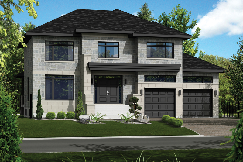 Contemporary Style House Plan - 4 Beds 2 Baths 3128 Sq/Ft Plan #25-4482