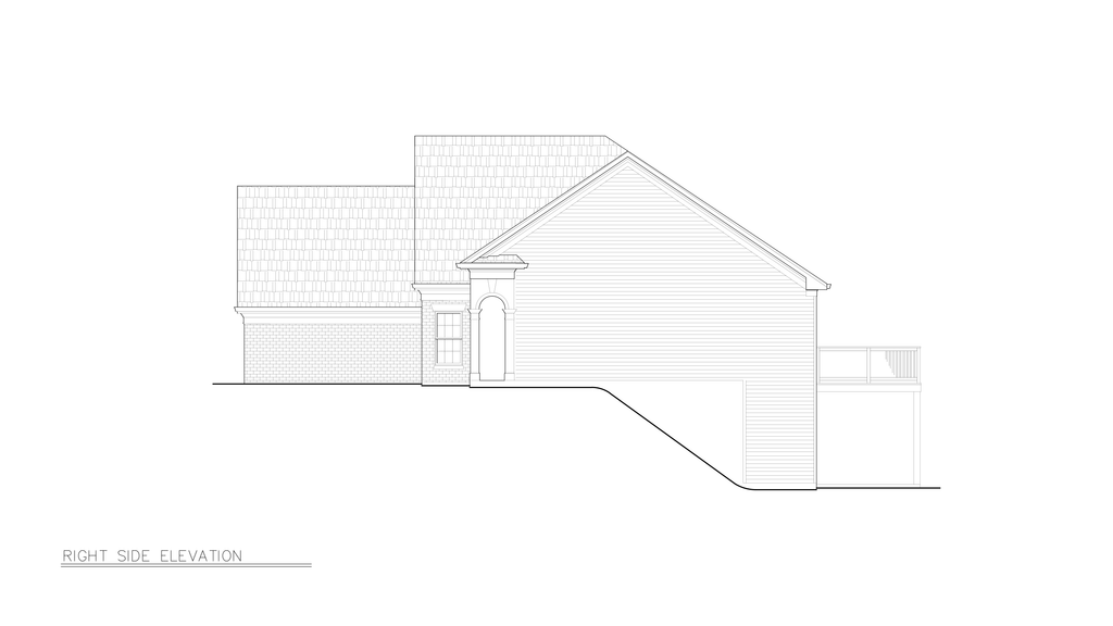 Exterior - Other Elevation 2 for European House Plan #119-274 - 3 bed, 2 bath