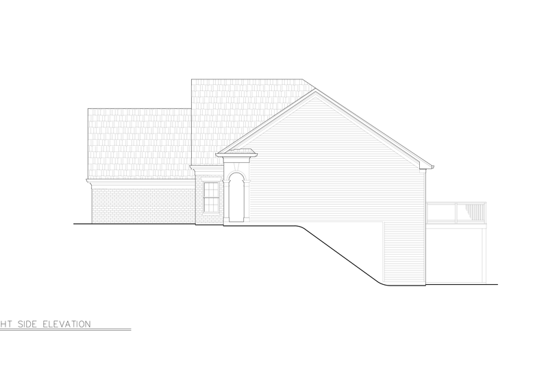 Home Plan - Exterior - Other Elevation 2 for European House Plan #119-274 - 3 bed, 2 bath