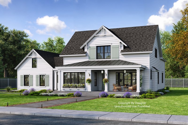 House Design - Exterior - Front Elevation 3 for Farmhouse House Plan #51-1273 - 4 bed, 3.5 bath