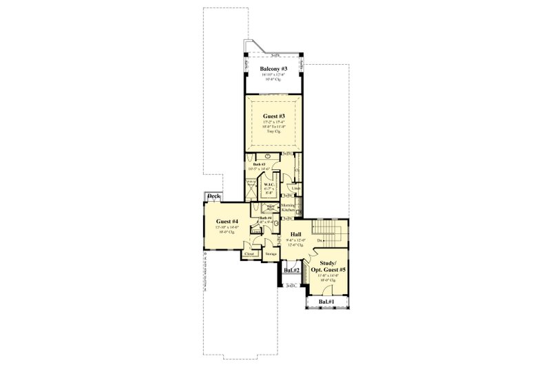 Dream House Plan - Floor Plan - Upper Floor for Contemporary House Plan #930-538 - 5 bed, 4.5 bath