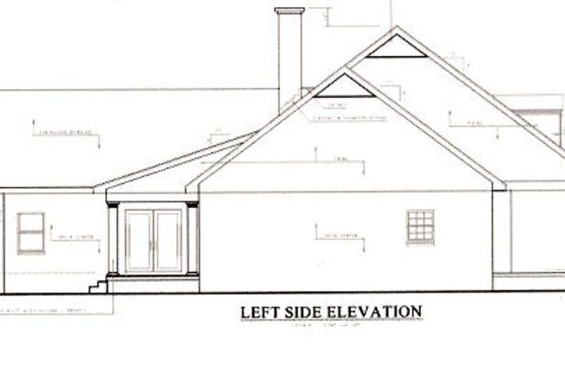 Home Plan - Exterior - Other Elevation 1 for Southern House Plan #44-111 - 4 bed, 3.5 bath