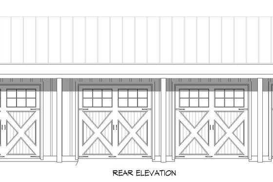 Exterior - Rear Elevation for Contemporary House Plan #932-1238 - 1 bed, 2 bath