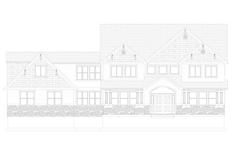 House Design - Exterior - Front Elevation 4 for Farmhouse House Plan #1060-240 - 5 bed, 3 bath