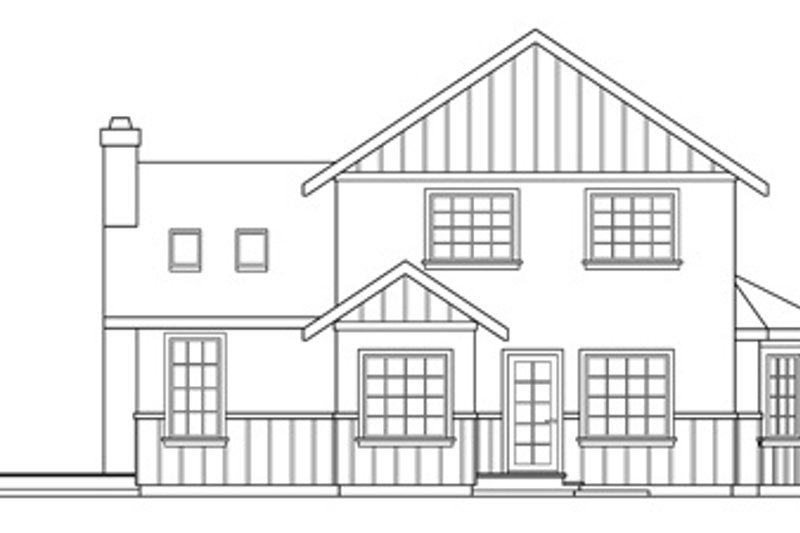 Home Plan - Exterior - Other Elevation 1 for Tudor House Plan #124-341 - 3 bed, 2.5 bath