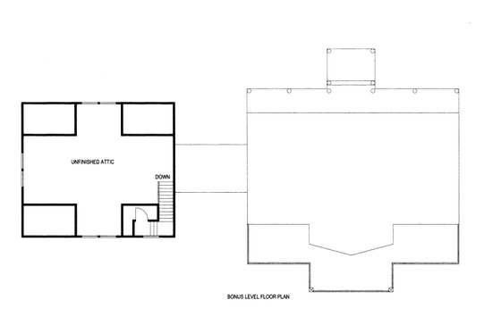 Floor Plan - Upper Floor for Craftsman House Plan #117-1097 - 3 bed, 2.5 bath