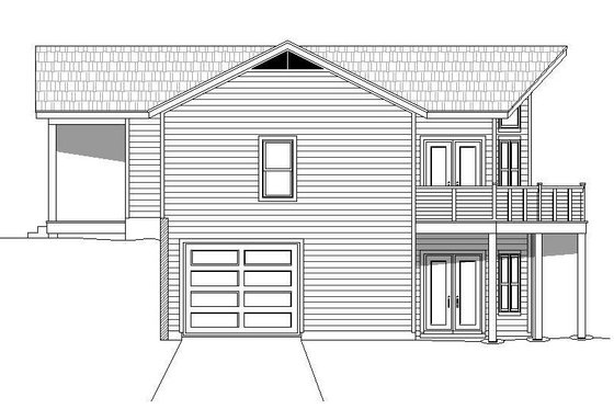 Exterior - Other Elevation 1 for Adobe / Southwestern House Plan #932-119 - 4 bed, 3.5 bath