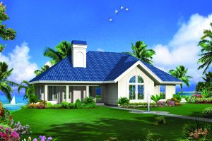 Exterior - Front Elevation Plan #57-595