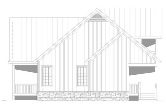 Exterior - Other Elevation 1 for Traditional House Plan #932-437 - 3 bed, 3 bath