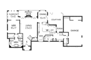 European Style House Plan - 3 Beds 2.5 Baths 3173 Sq/Ft Plan #15-216 