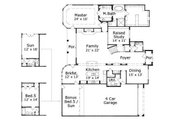 Mediterranean Style House Plan - 4 Beds 3 Baths 4454 Sq/Ft Plan #411-229 