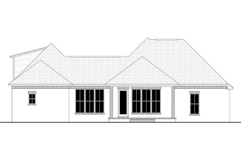 Dream House Plan - Exterior - Rear Elevation for European House Plan #430-121 - 4 bed, 2 bath