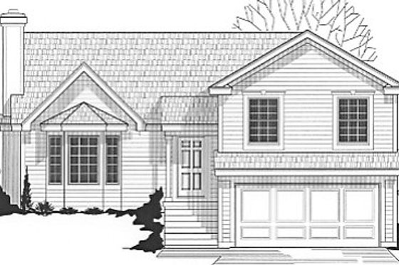 Exterior - Front Elevation for Traditional House Plan #67-660 - 3 bed, 2 bath