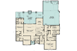 Floor Plan - Main Floor for Contemporary House Plan #923-125 - 3 bed, 4.5 bath