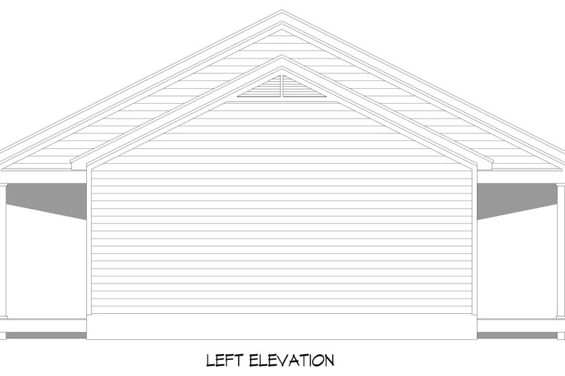 Home Plan - Exterior - Other Elevation for Country House Plan #932-1300 - 1 bed, 1 bath