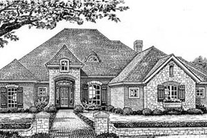 European Exterior - Front Elevation Plan #310-530