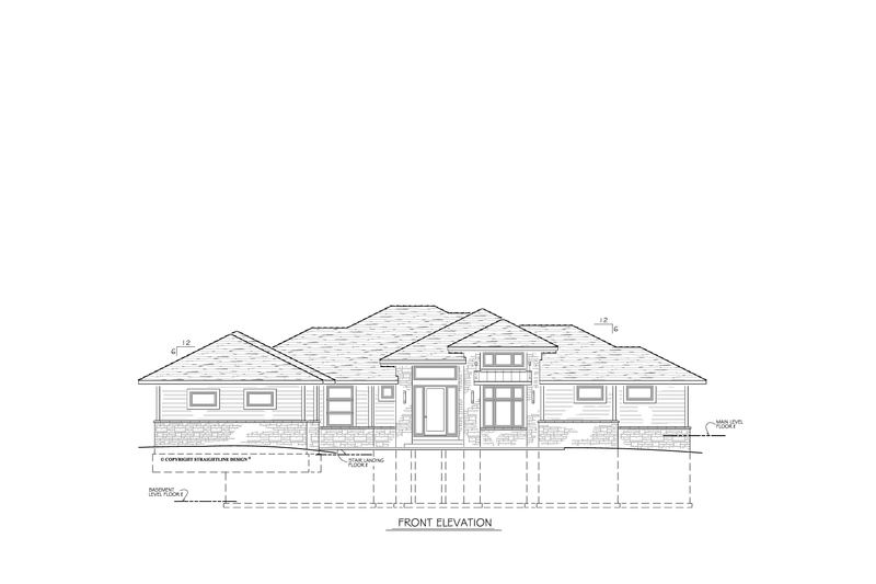 Architectural House Design - Exterior - Front Elevation 3 for Modern House Plan #1122-12 - 2 bed, 3 bath