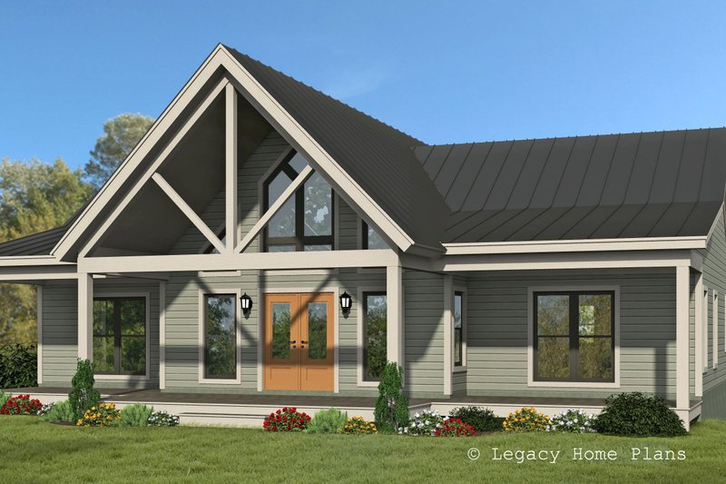 Country Style House Plan - 2 Beds 2 Baths 2970 Sq/Ft Plan #932-590 ...