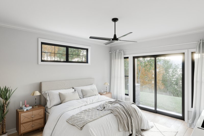 Dream House Plan - Interior - Master Bedroom for Country House Plan #1089-60 - 2 bed, 2 bath