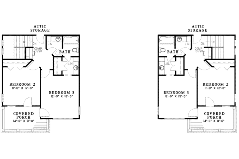 Southern Style House Plan - 3 Beds 2.5 Baths 1687 Sq/Ft Plan #17-2265 ...