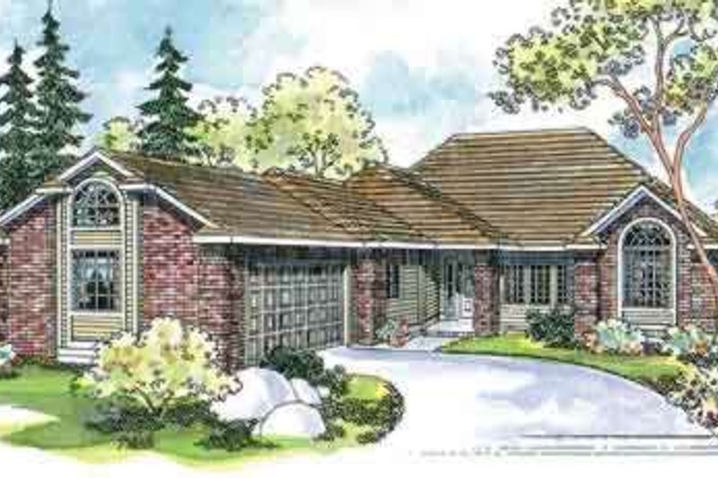 Home Plan - Ranch Exterior - Front Elevation Plan #124-451