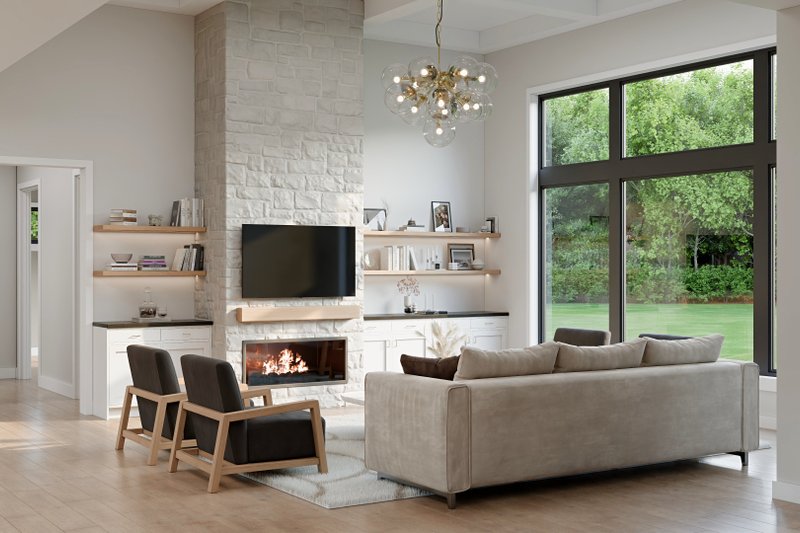 Home Plan - Interior - Family Room 1 for Farmhouse House Plan #1089-71 - 4 bed, 3.5 bath