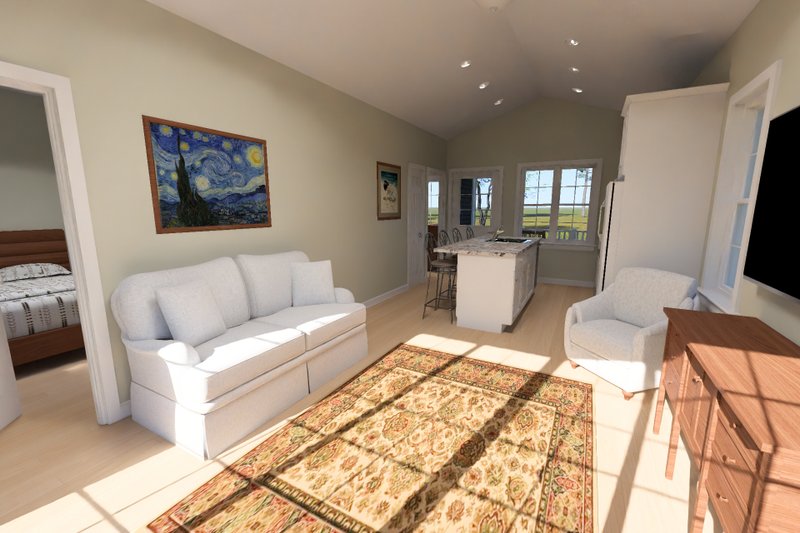 Home Plan - Interior - Family Room 2 for Cottage House Plan #513-2480 - 2 bed, 2 bath