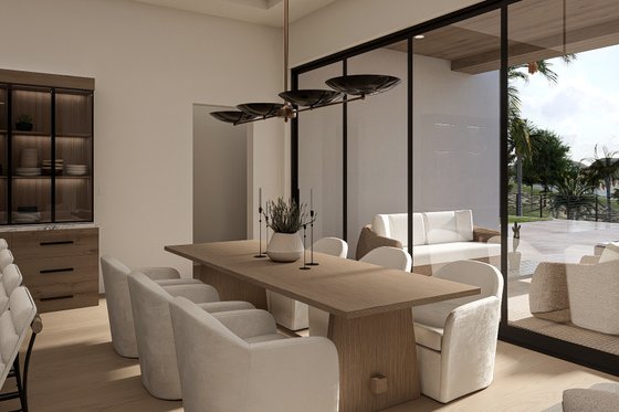 Interior - Dining Room for Modern House Plan #455-705 - 3 bed, 2.5 bath