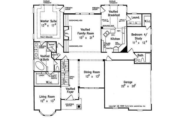House Design - Traditional Floor Plan - Main Floor Plan #927-33