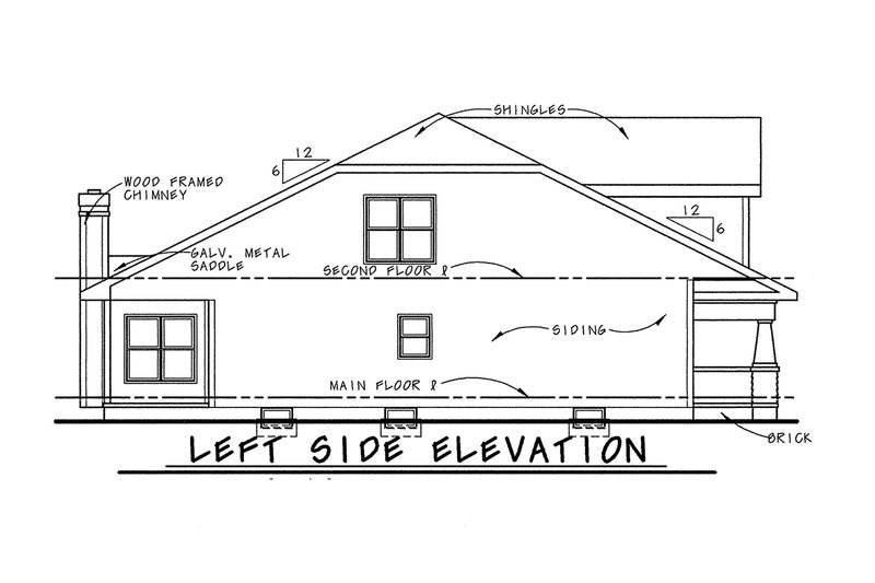 Dream House Plan - Exterior - Other Elevation for Craftsman House Plan #20-1228 - 3 bed, 3 bath